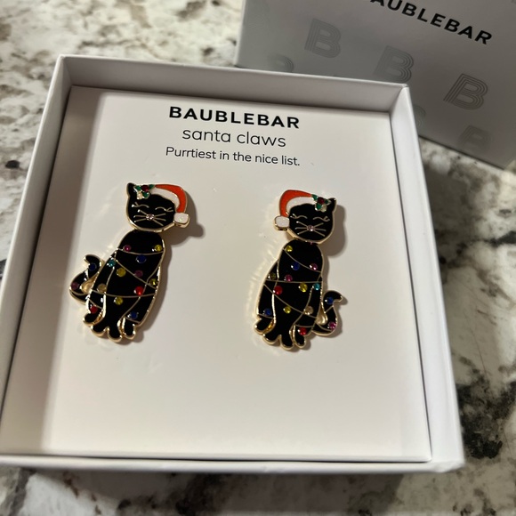Baublebar Santa Claws Kitty Earrings - Picture 3 of 4